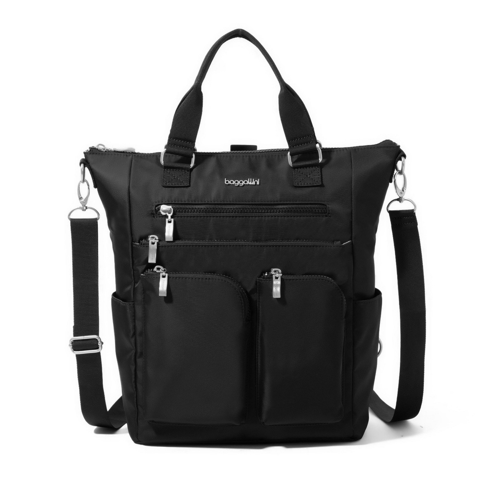 BAGGALLINI Women’s All Set 3 in 1 Tote Backpack BLACK ASB572B0090 MSRP $150 NWT