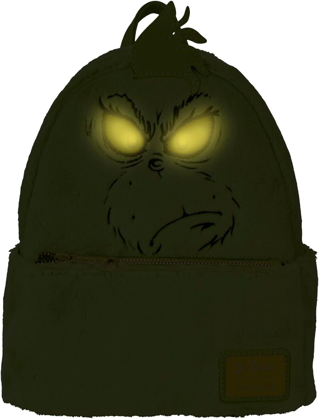 Loungefly Dr Seuss Plush How the Grinch Stole Christmas Light Up Mini Backpack