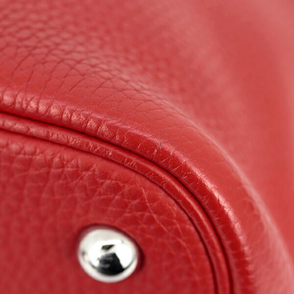 Hermes Bolide 31 Handbag Shoulder Bag 12.2in Clemence Leather Rouge Coeur Red 99