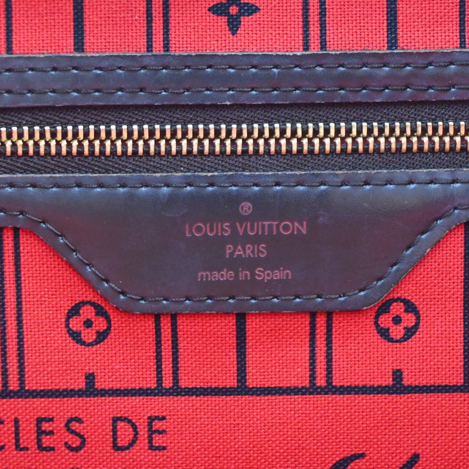 LOUIS VUITTON Neverfull MM Damier Shoulder tote bag N51105 LV N2874SJ805