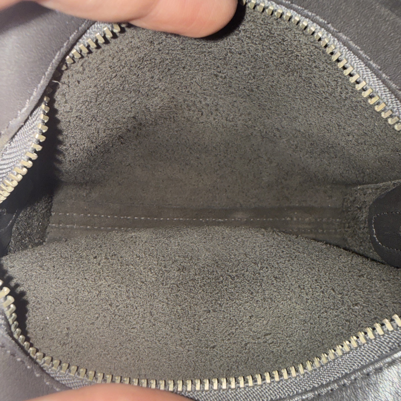 Vintage Coach Abbie Zip 9017 Slate Gray Leather Crossbody Bag USA 1998