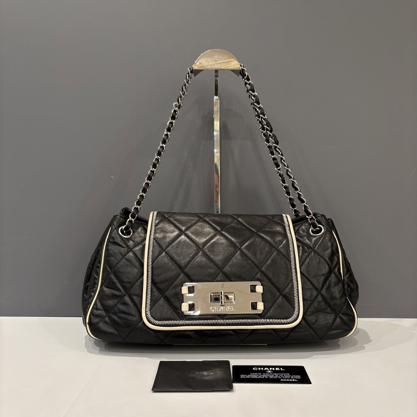 Chanel Quilted East West Accordion Flap Lambskin Soft Calfskin (tz031926a3)