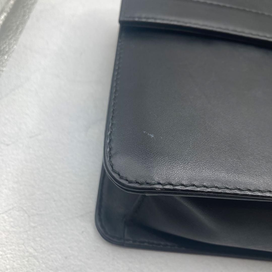 Dunhill Oxford Dial Lock Clutch Bag Black Japan Pre-Owned 0610327
