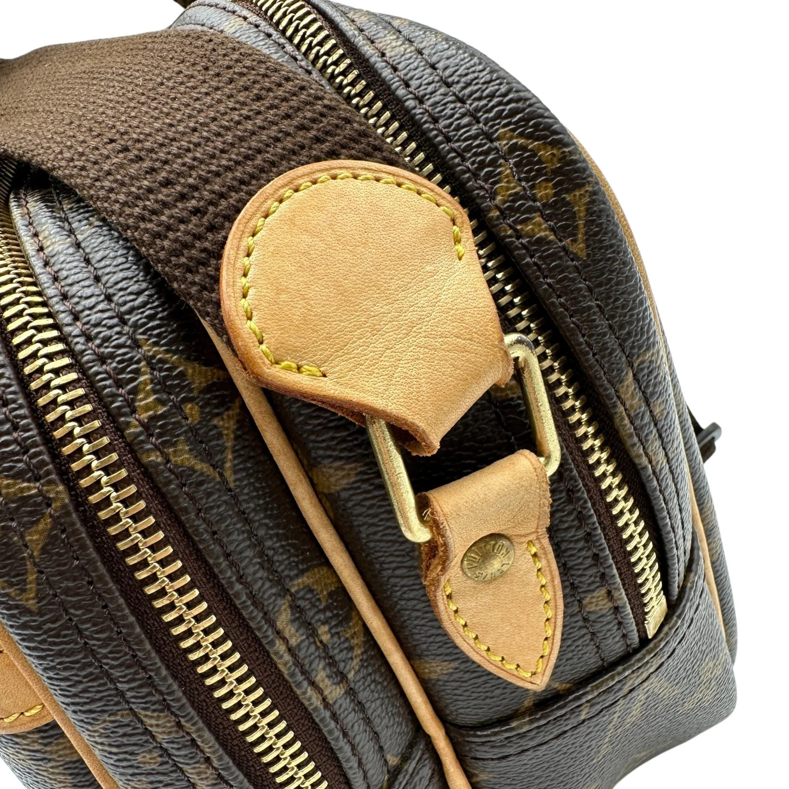LOUIS VUITTON Reporter PM Brown Monogram Shoulder Bag M45254 #OKB8408