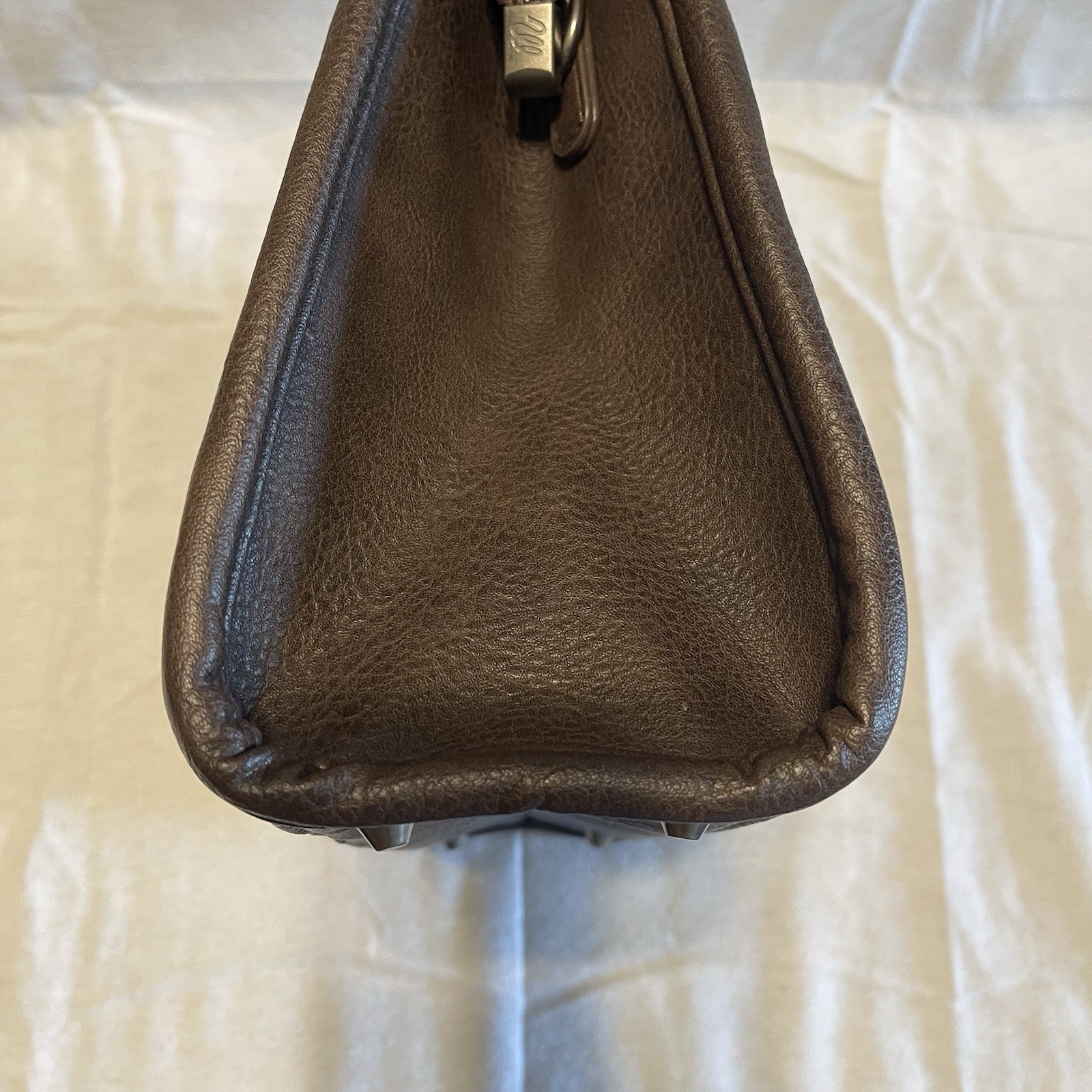 Wrangler Brown Western Satchel Top Handle Zip Bag w/ Detachable Strap Dust Bag