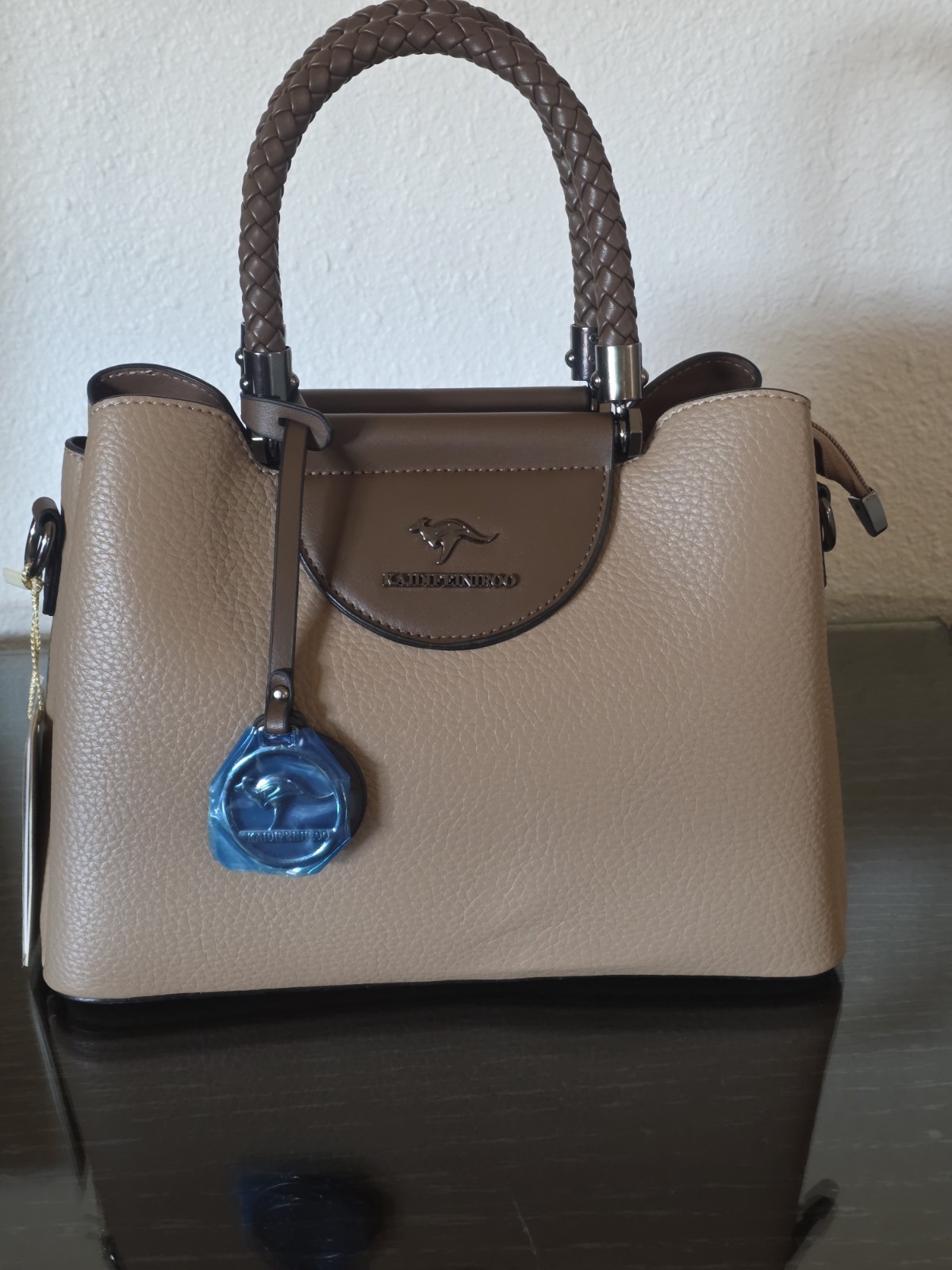 Premium Luxury Multi-Layer Satchel Bag with Braided Handle & Crossbody Strap