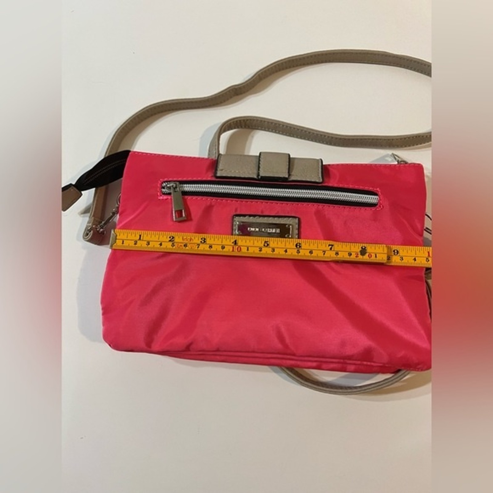 Coco+Carmen Dark Pink Crossbody Bag Purse Removable Adjustable Strap Travel