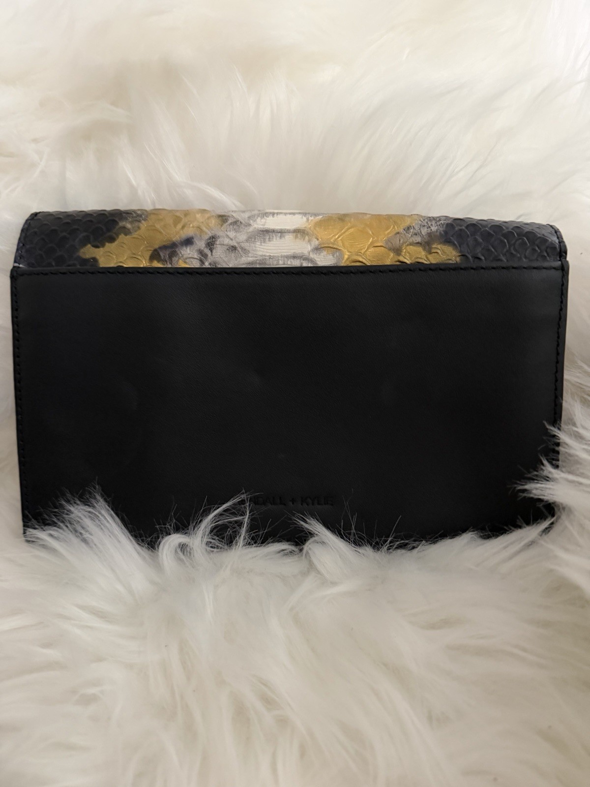 KENDALL + KYLIE Animal Print Flap Crossbody/Clutch Snap, Detachable Strap