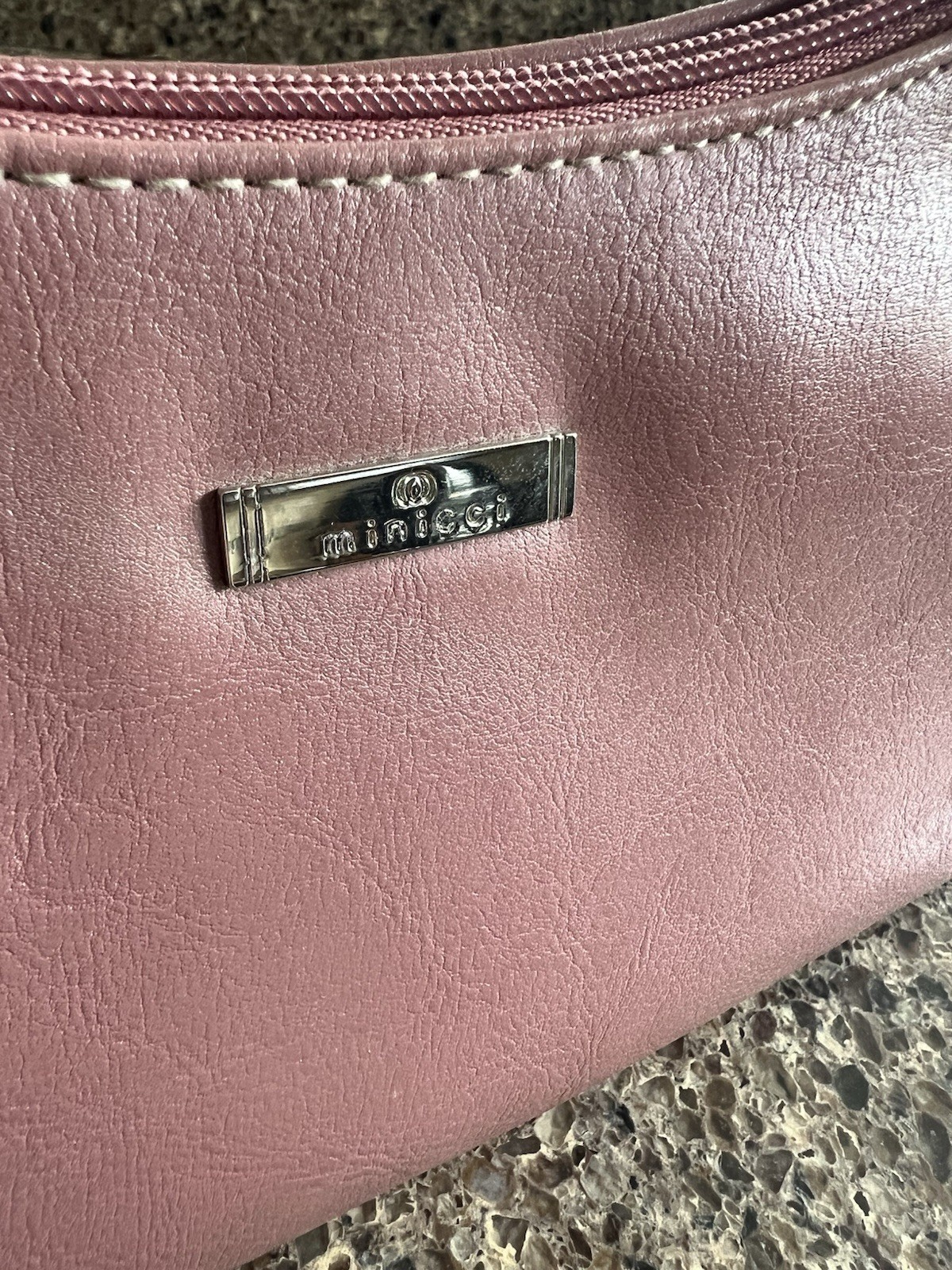 Minicci NWT Pink Purse Shoulder Bag Single Pocket Inside Dressy Zipper Closure