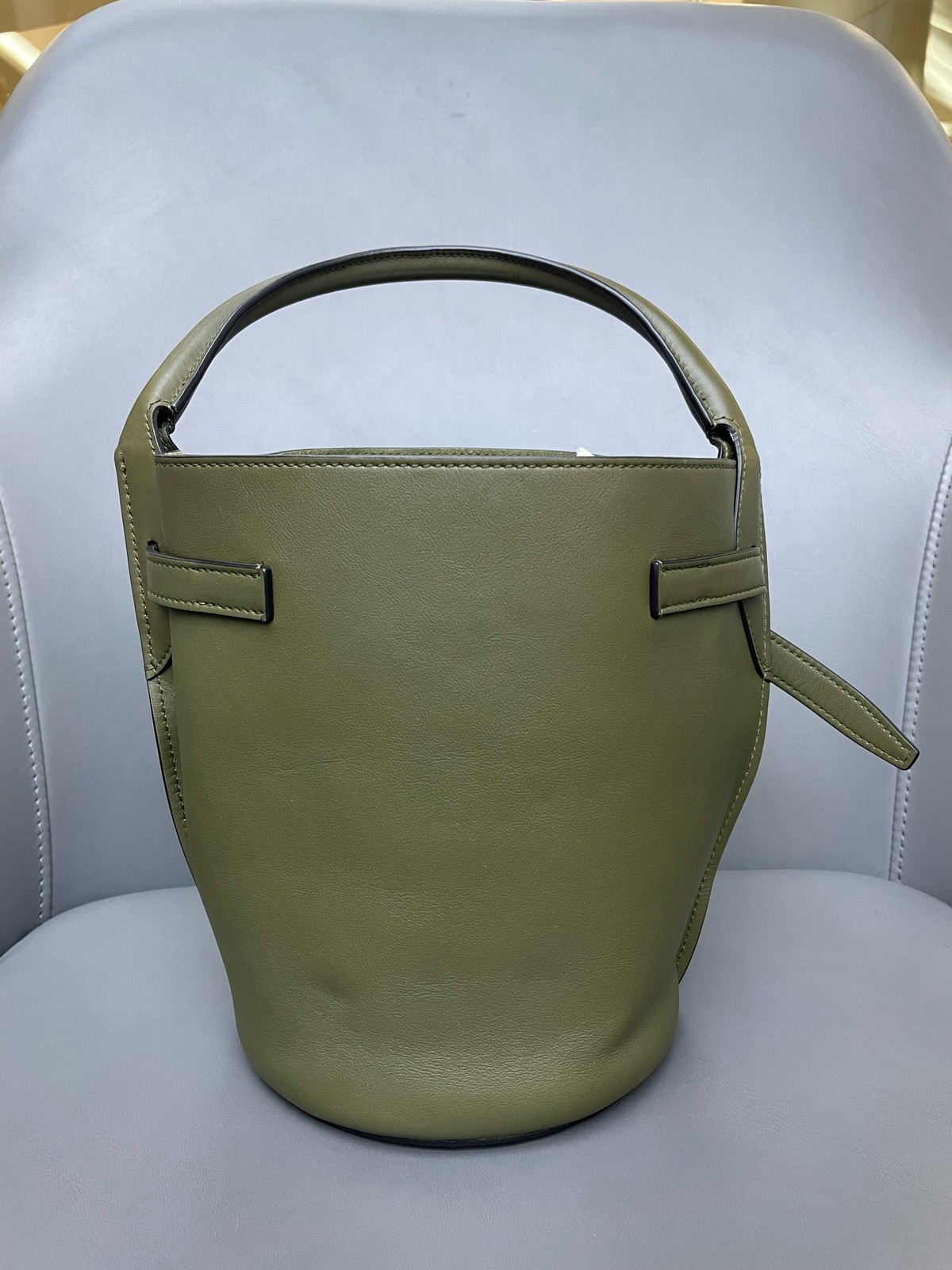 Celine Big Bag Mini Olive Green Smooth Calfskin Handbag Crossbody Duty Paid