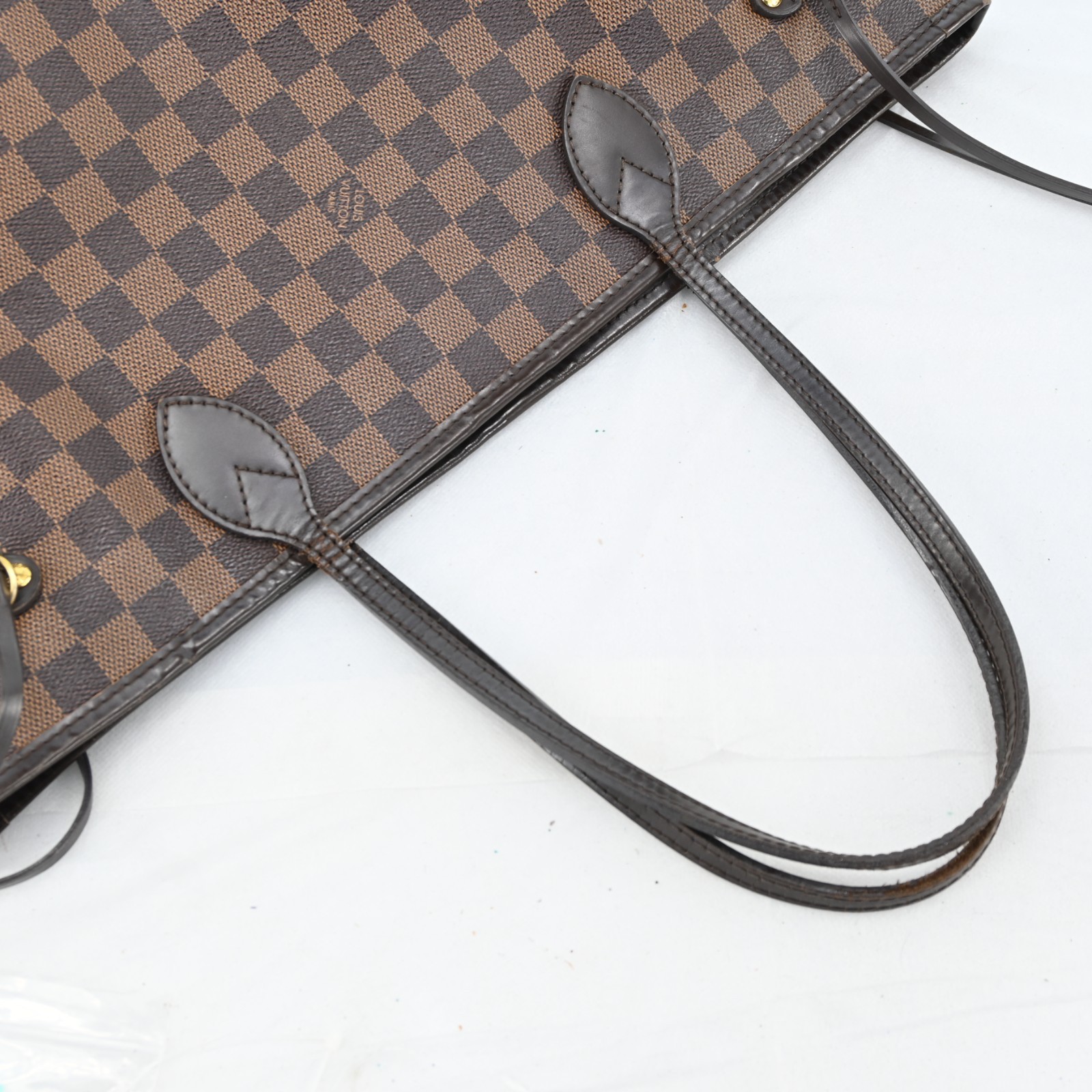 LOUIS VUITTON Neverfull MM Damier Shoulder tote bag N51105 LV N2874SJ805