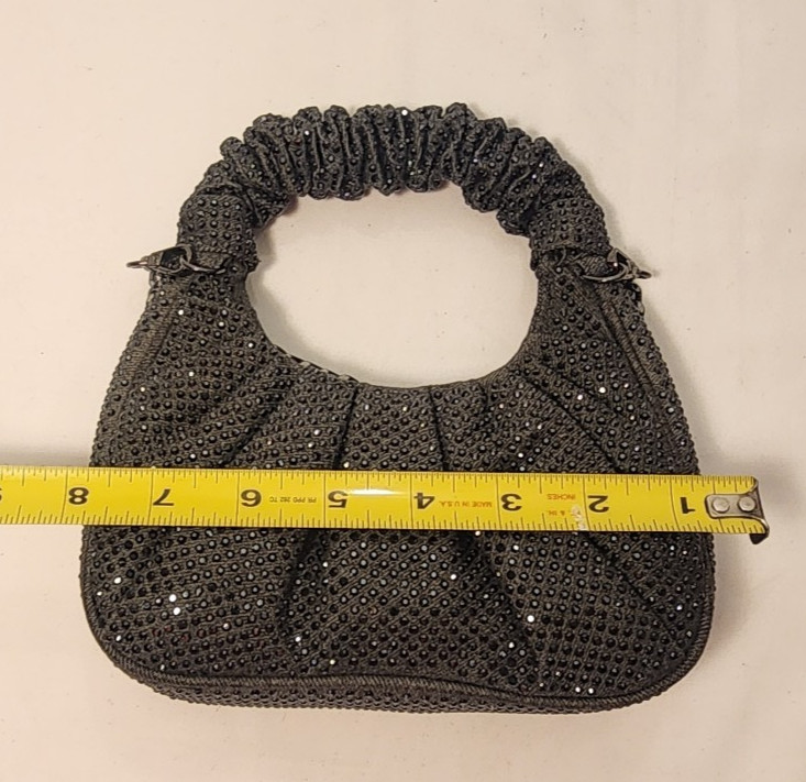 ALDO – Women’s Handbag – Black with Rhinestones – IVALIAX D21- Apprx. 8X8 inches