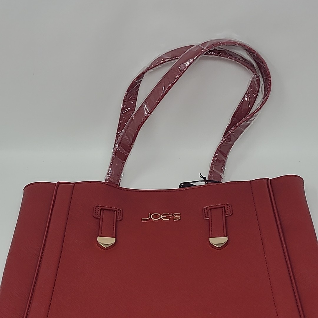 Joe’s Jeans Ritzy Tote Purse Large Red Bag NWT $110 Retail