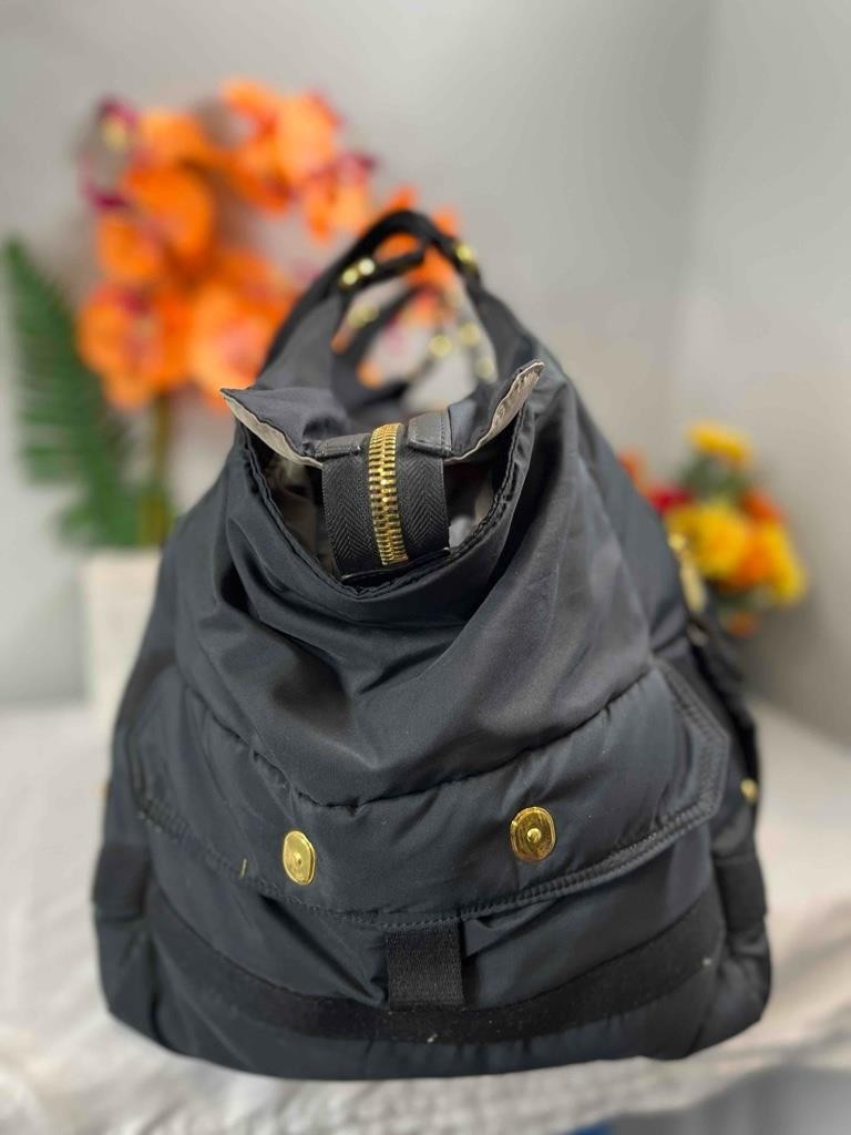 STELLA McCartney x LeSportSac Cyber Black Polyester Large Duffle Weekender Bag