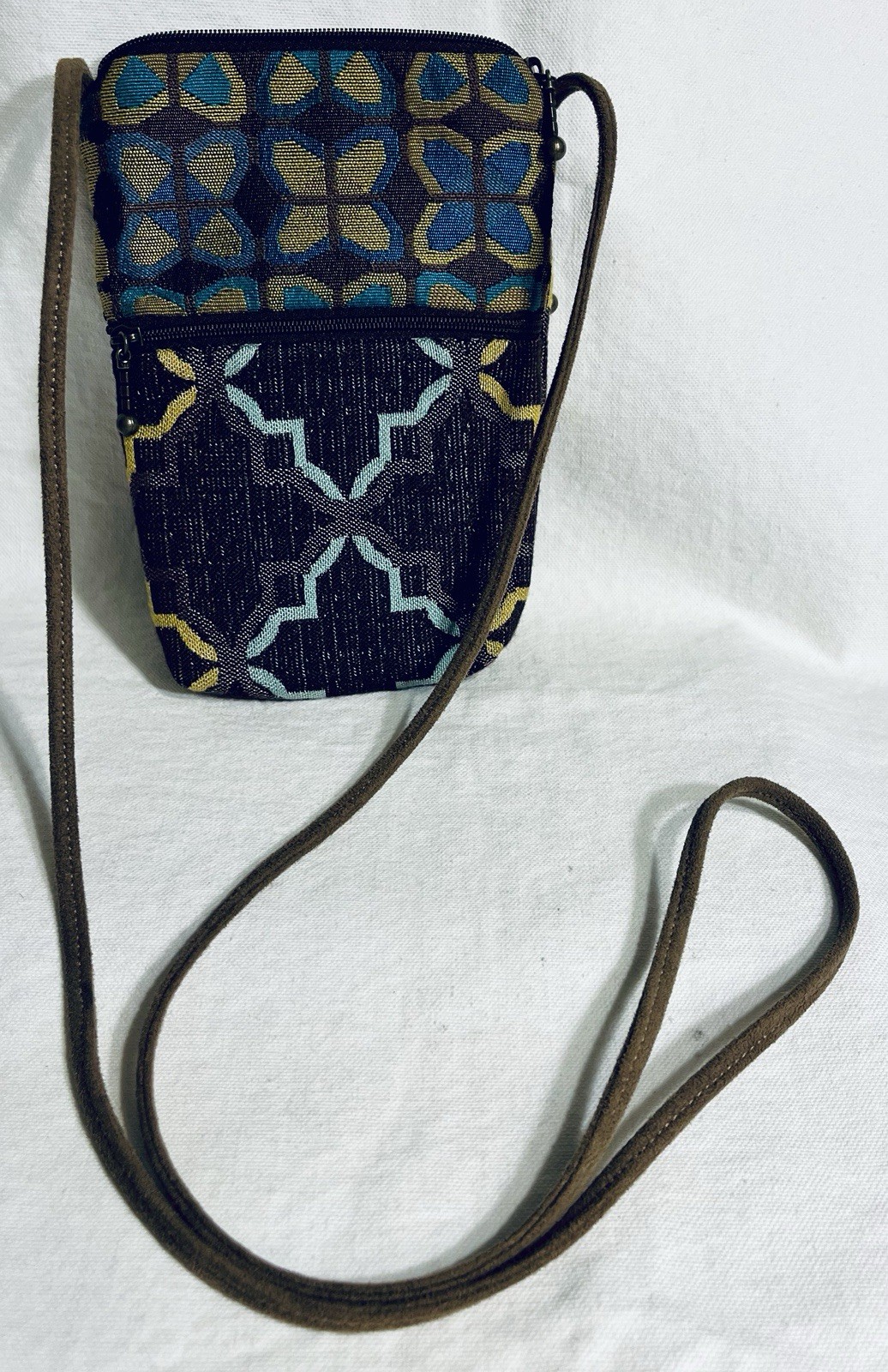 Maruca Small Crossbody Bag Purse Tapestry Textile Hand Crafted in Boulder CO USA