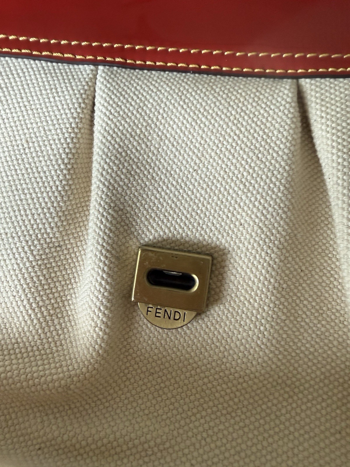 Vintage Fendi Red Shoulder Bag