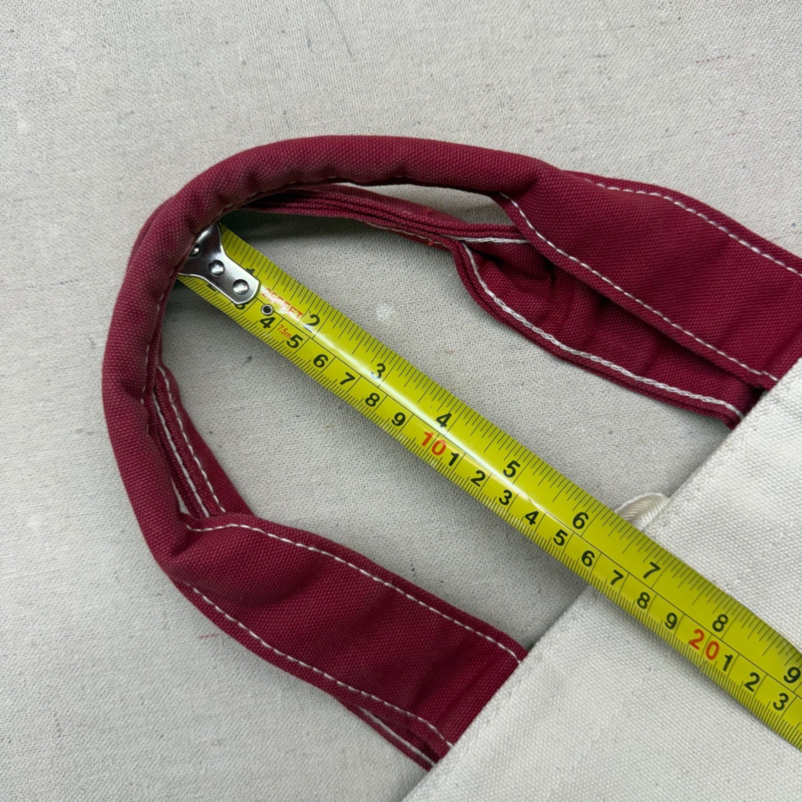Wells Fargo Mini Boat Tote Bag Canvas Burgundy Cream Stagecoach Small Handbag