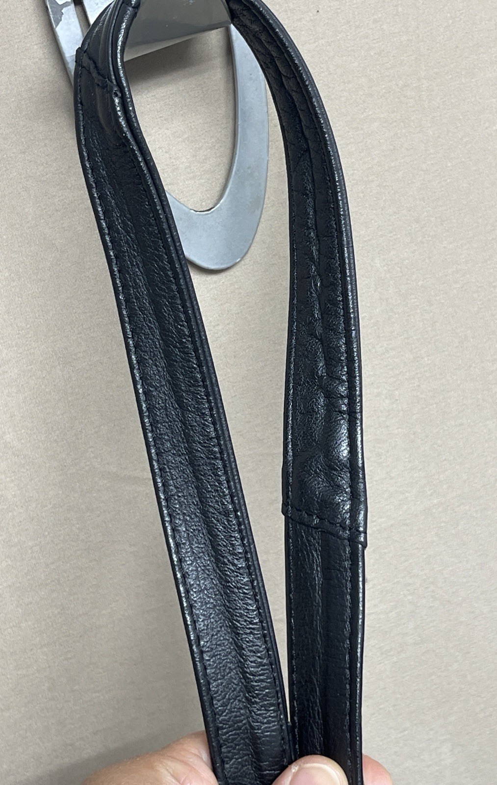 Vintage Patchwork Black Genuine Leather Hobo Bag Shoulder Bag Handbag Purse