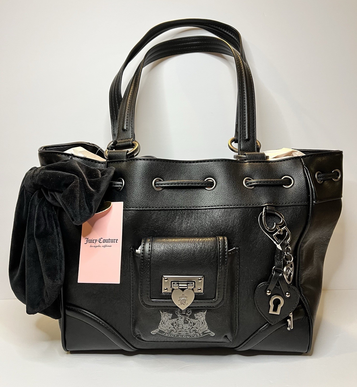 Juicy Couture Viral Y2K Gothic Royal to Juicy Daydreamer Liquorice Tote Bag New