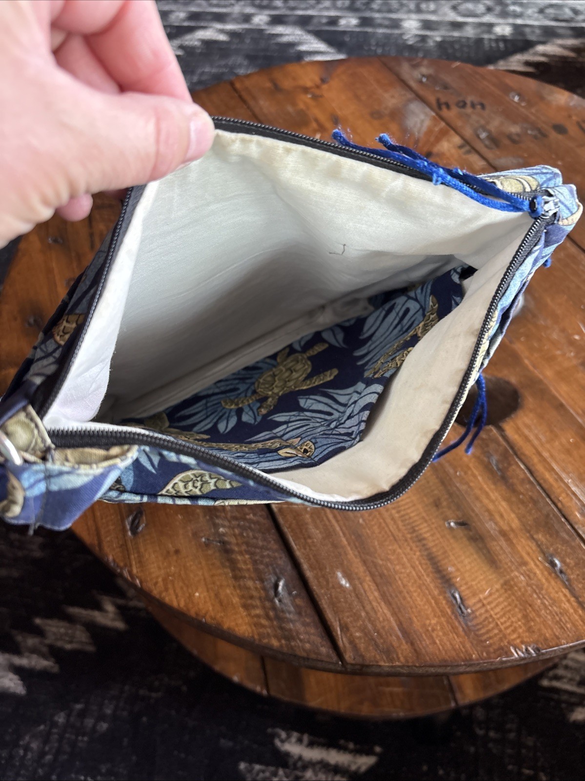 Sea Turtle Under The Sea Crossbody Cotton Fabric Purse