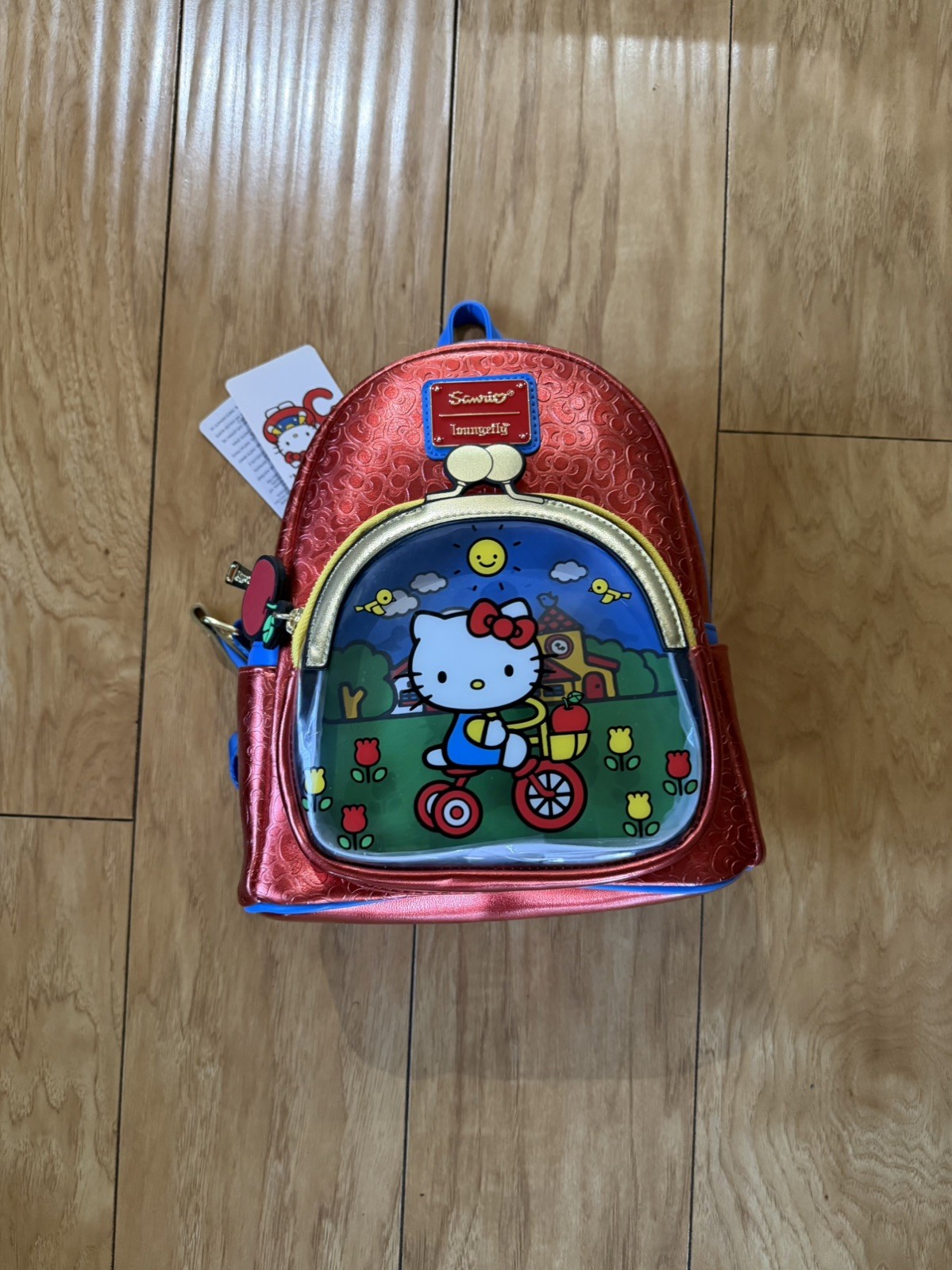 EXCLUSIVE Loungefly Hello Kitty 50th Anniversary Mini Backpack Sanrio Red Bag