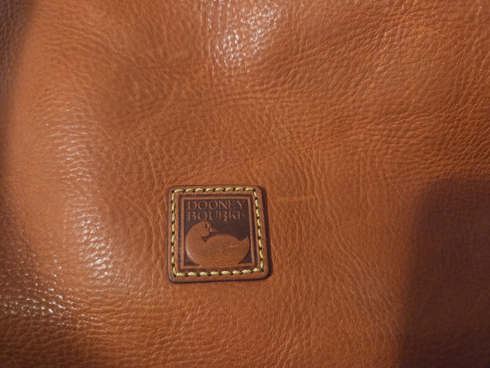 Dooney and Bourke Florentine Leather Tassel Medium Zip Hobo Handbag Purse