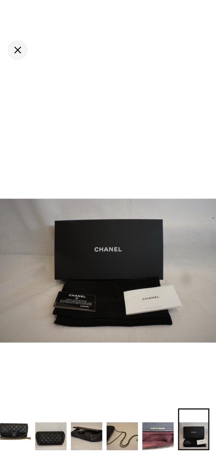 CHANEL Classic Quilted Black crossbody on Chain, Gold Hardware, Box