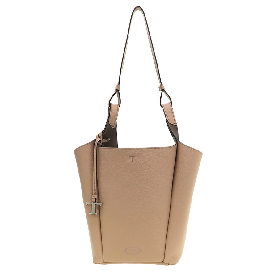 Tod’s Leather Bucket Bag Small Beige #SAB16916