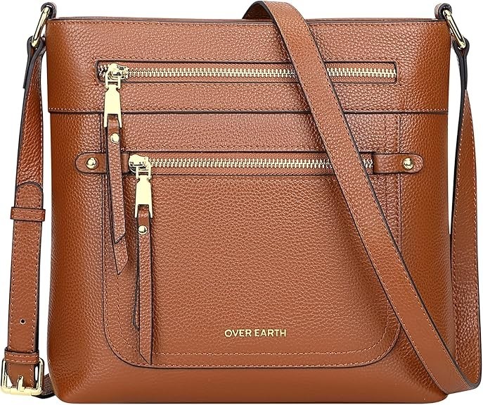 Crossbody Bags for Women Leather Purses for Ladies with Multiple Pockets