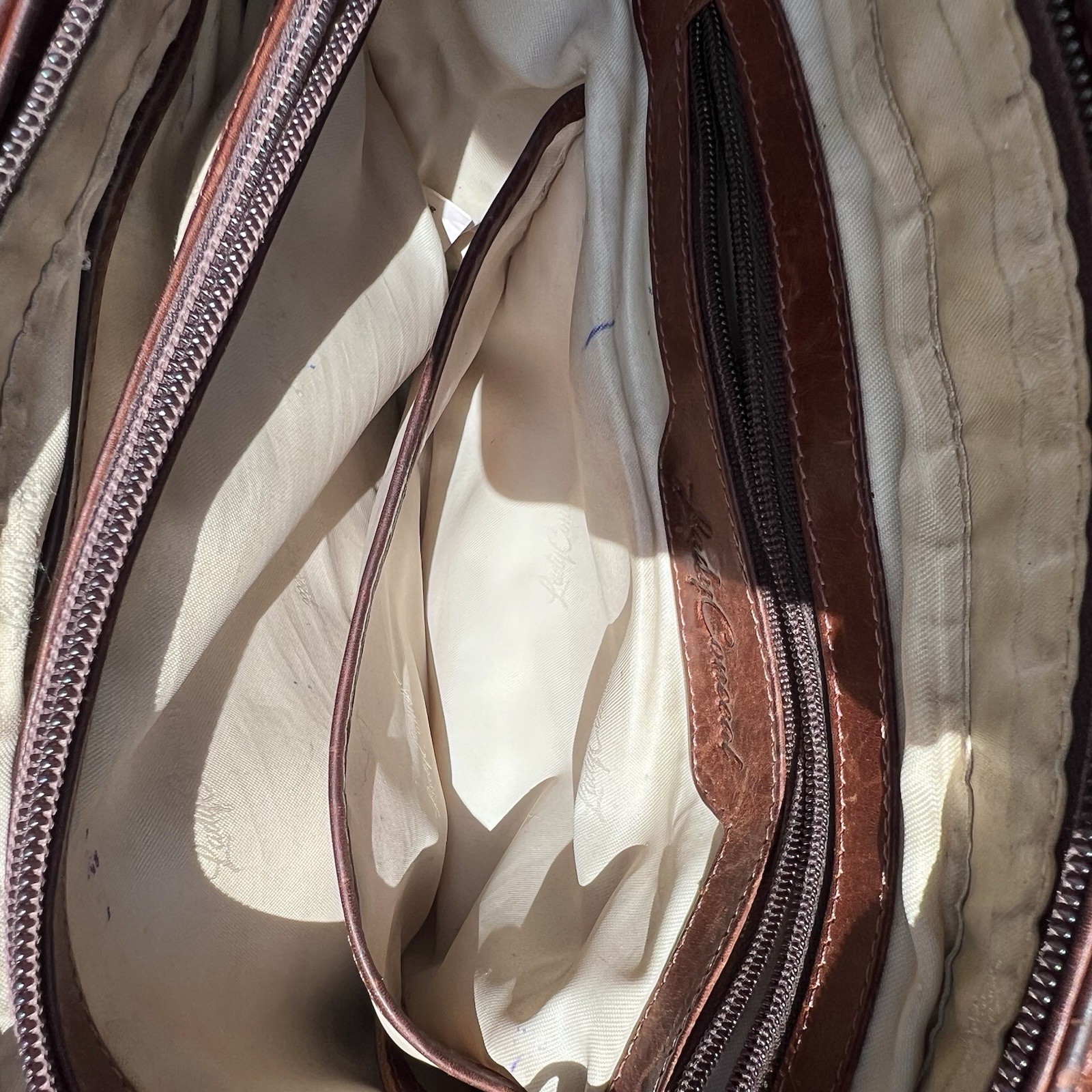 Lady Conceal Peyton Leather Conceal Carry Brown Leather Purse Right Or Left Hand