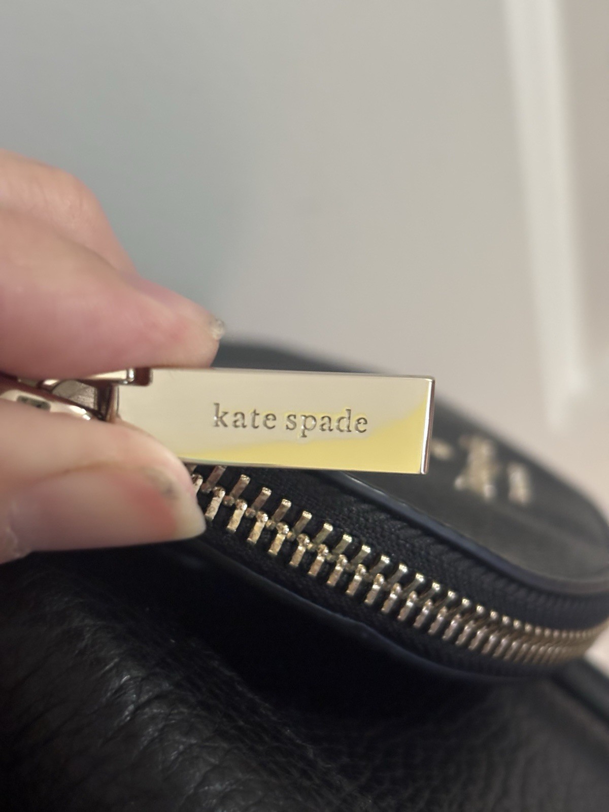 Kate Spade Leila Medium Flap Backpack Black Pebbled Leather Drawstring Handbag