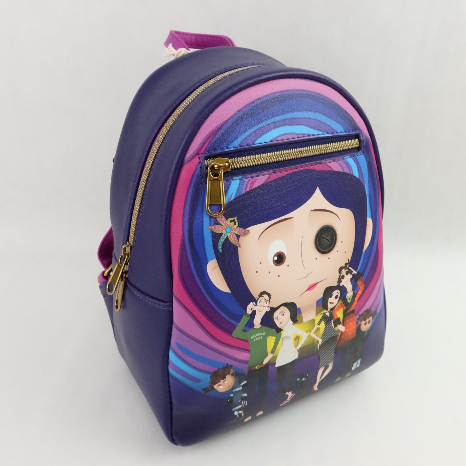 Loungefly Coraline Mini Backpack Bag Jones Family Wybie Other Mother Button Eyes