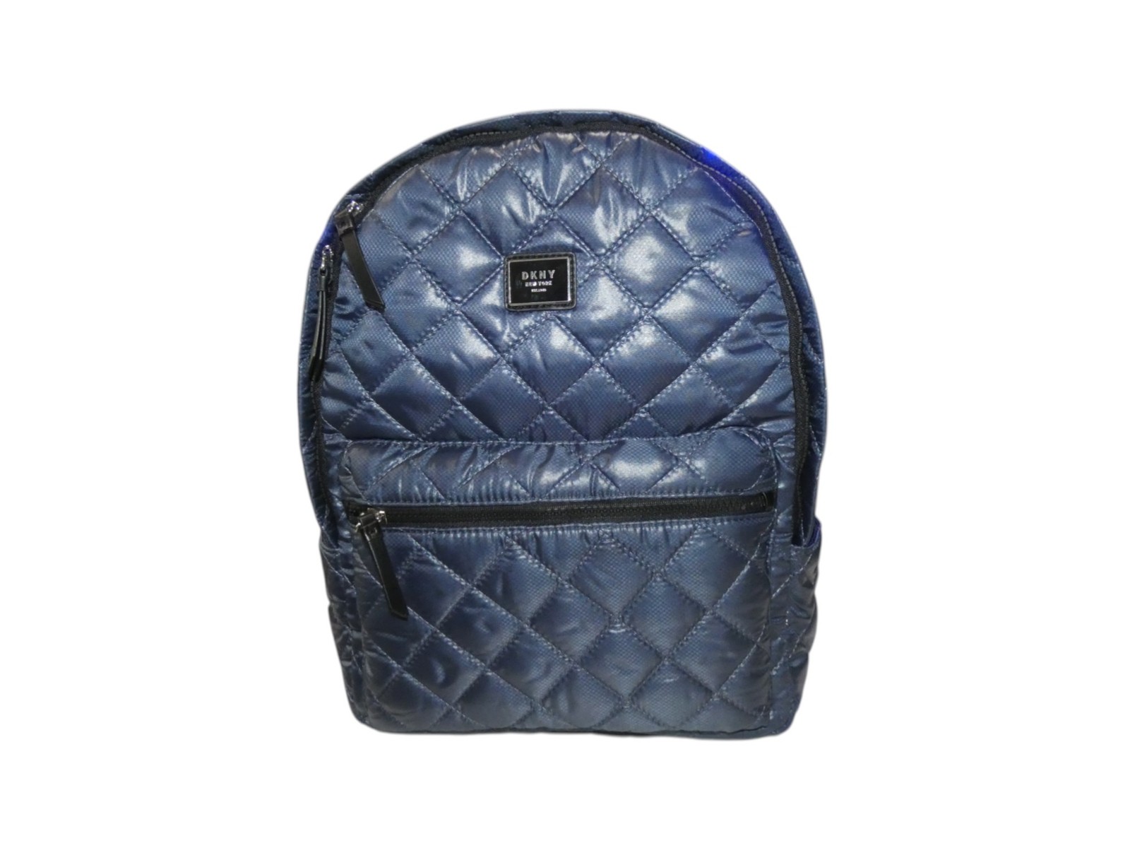 DKNY Quilted Backpack Bag Maya Dark Blue Nylon Gym Travel NWT
