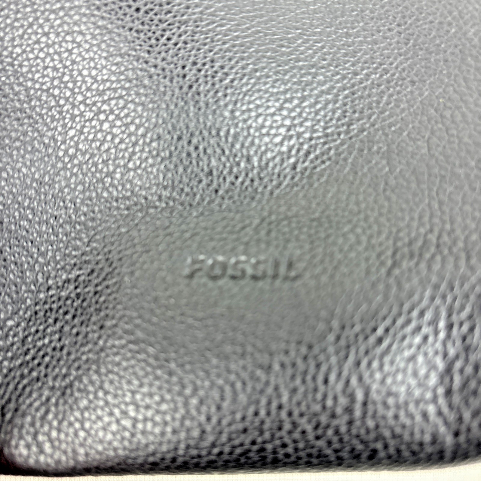 Black Fossil Fiona Crossbody Pebble Leather Purse 40″ Long Detachable Strap