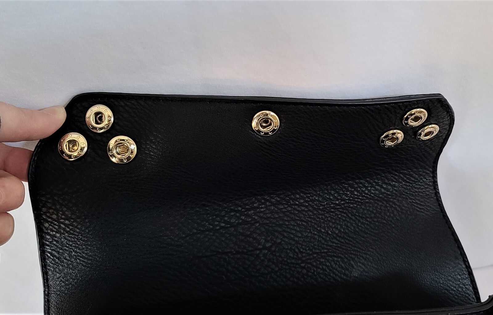 COCO CARMEN Purse Girlfriend Switchable Flap Crossbody Faux Leather Black Bag