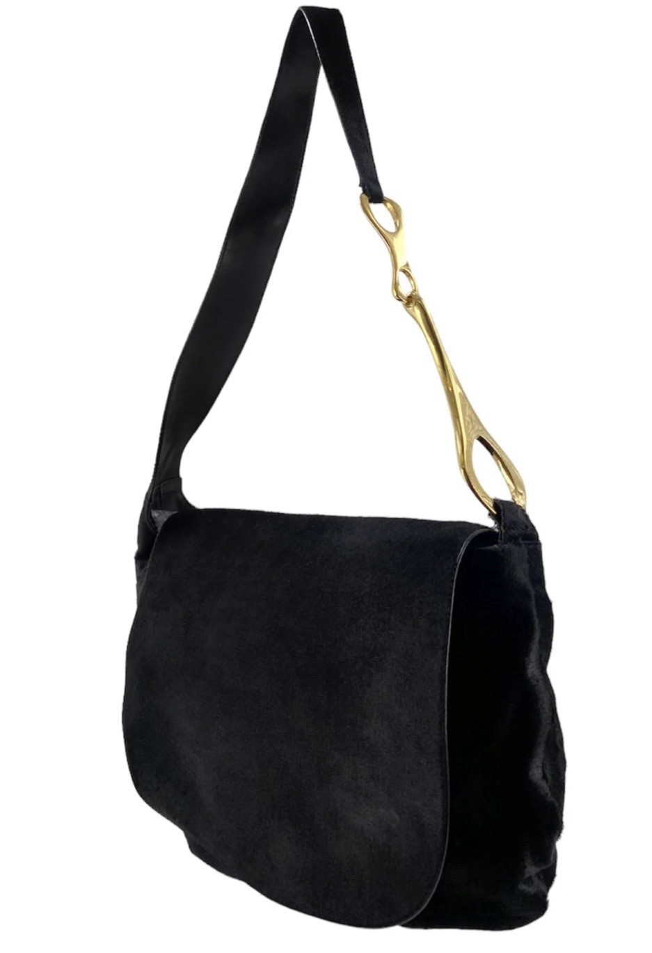VTG GUCCI Tom Ford Era 1996 Runway Horsebit Pony Hair Bag VERY RARE FIND!!!