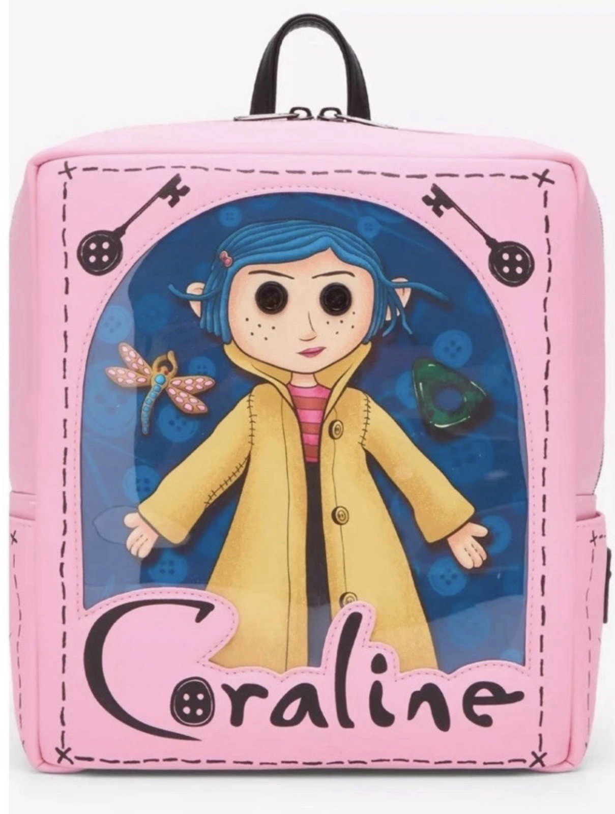 Loungefly Coraline Limited Edition Doll Pink Mini Backpack NEW