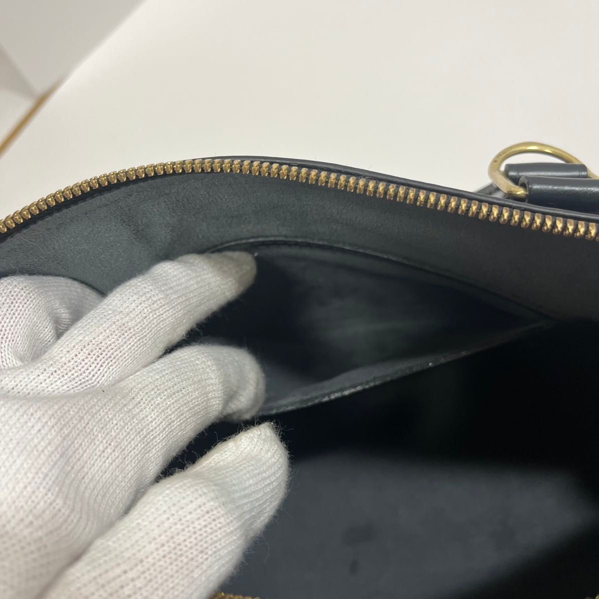 AUTHENTIC LOUIS VUITTON EPI ALMA HANDBAG BLACK FL0092 LV VINTAGE LUXURY