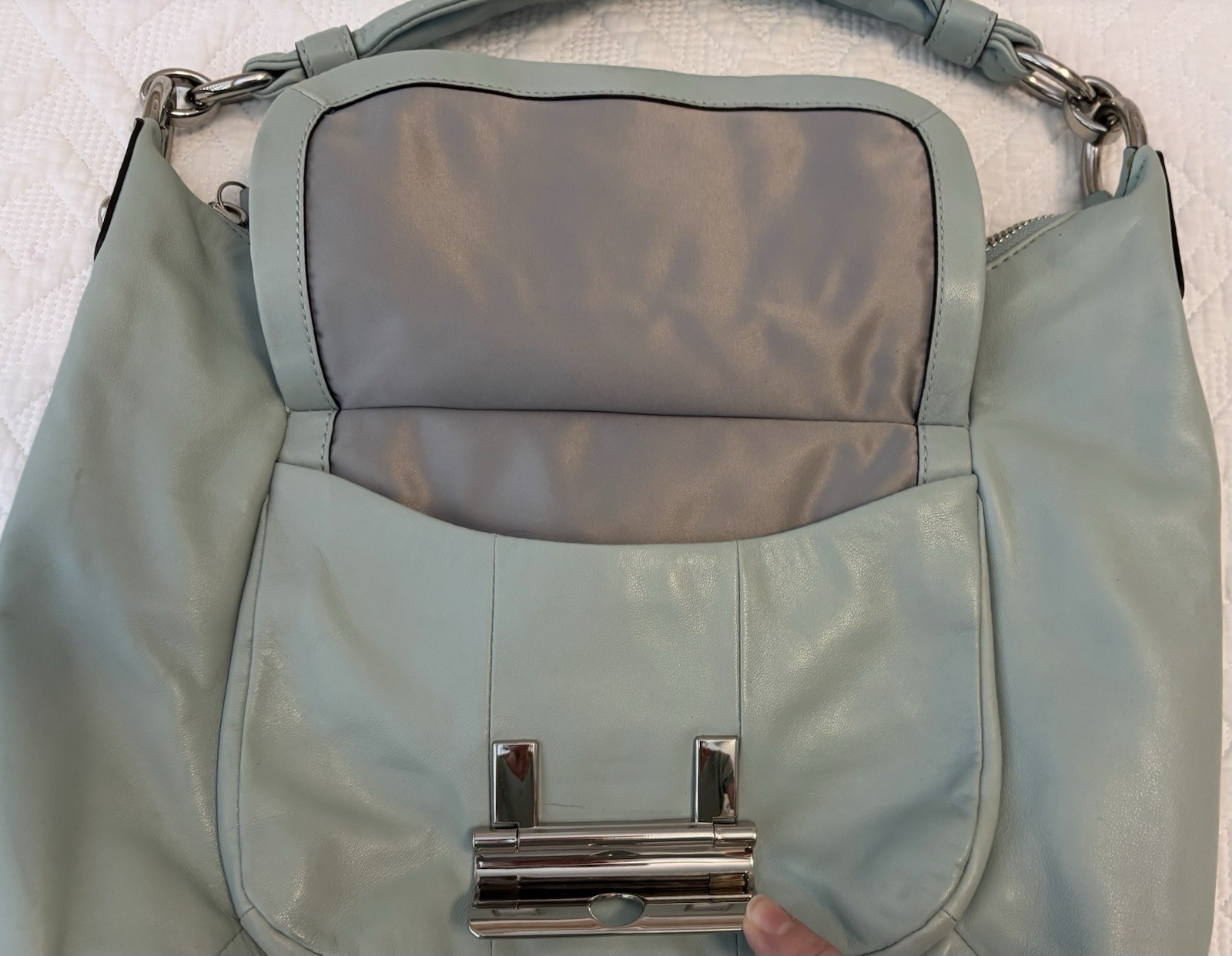 Coach Kristin Leather Hobo Bag | Style No. 16808 | Light Blue
