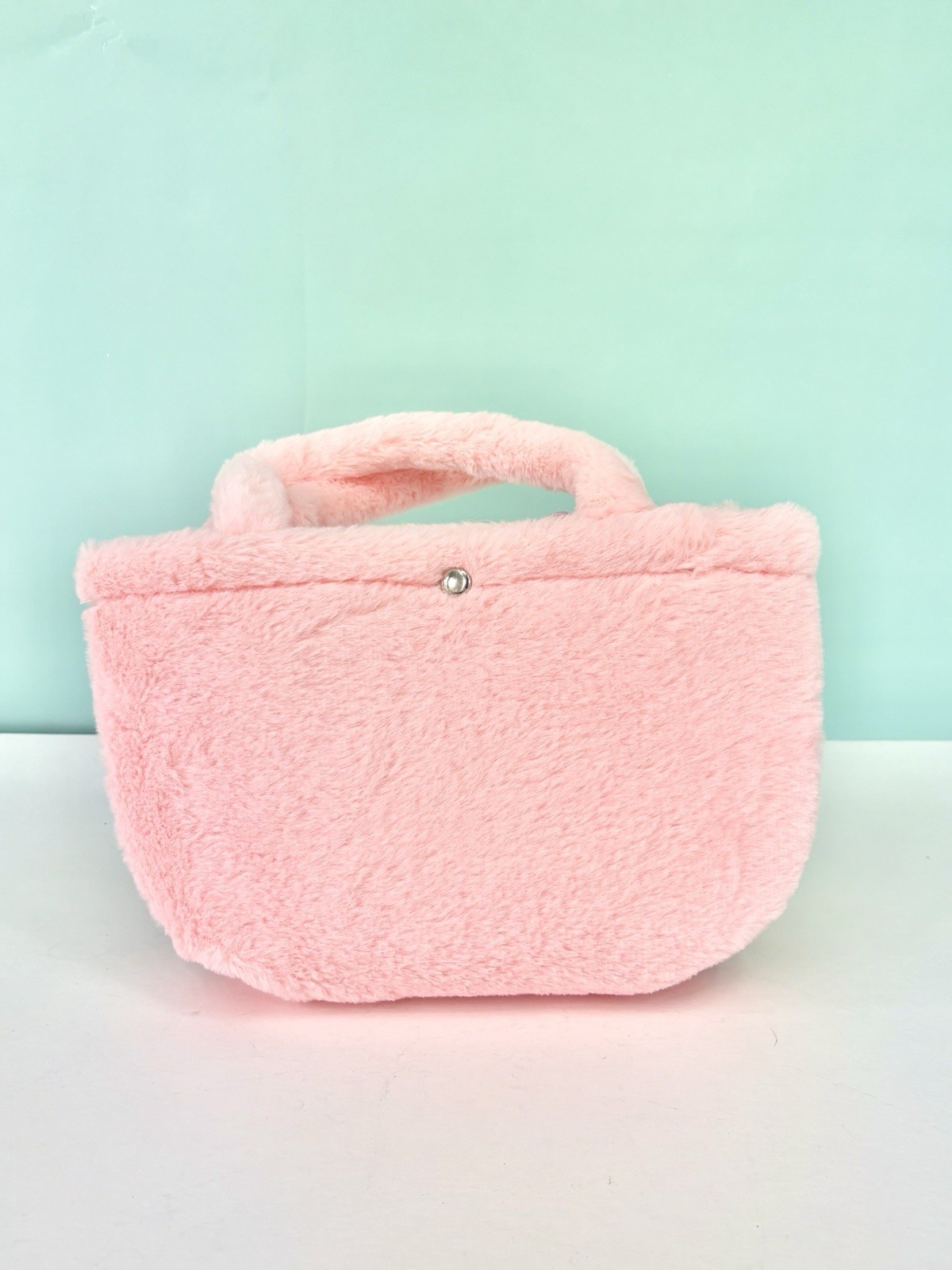 Disney Duffy and Friends LinaBell Fluffy Pink Mini Snap Tote Bag -unlicensed