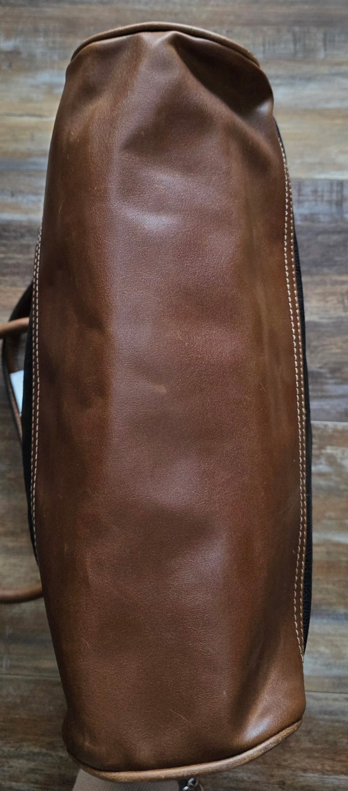 Chaps Women’s Black & Brown Multi-Pocket Faux Leather Shoulder Purse Bag