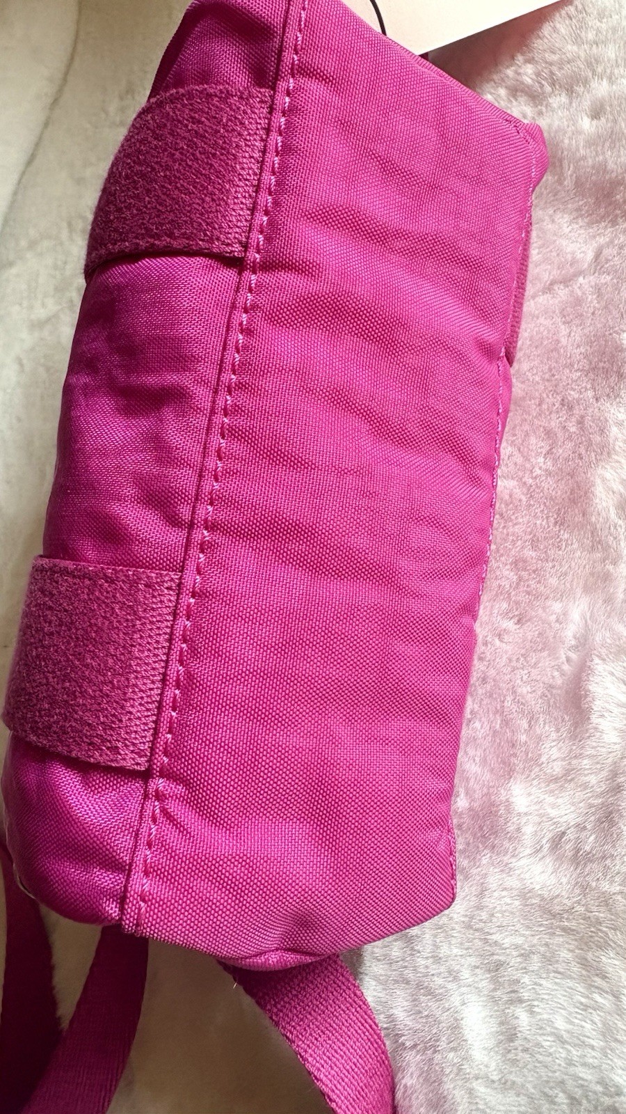 Genuine Kipling Bina Mini Small Duffle FUCHSIA Crossbody Terra w Keychain