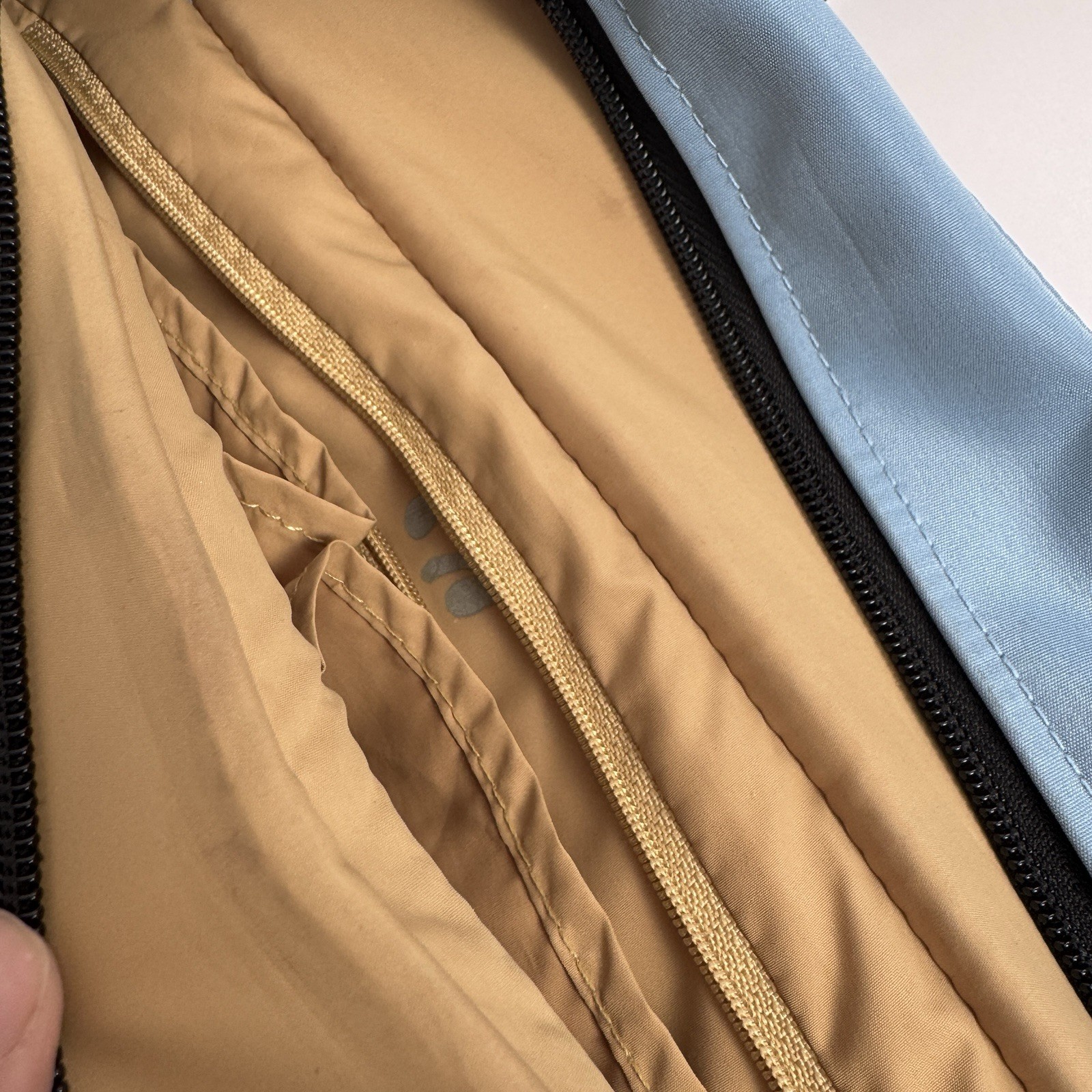 VTG 2006 Travelon Quilted Nylon Laptop Commuter Travel Tote Bag Blue Black 12×15