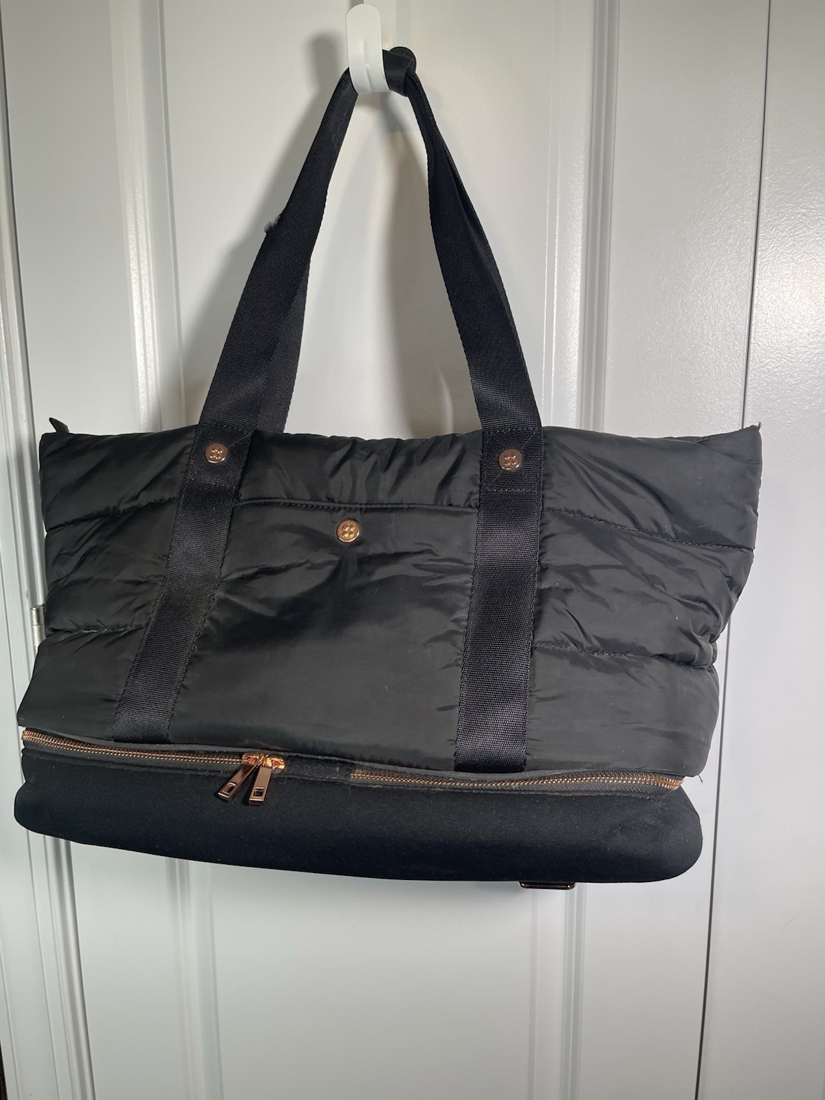 Sweaty Betty Icon Luxe Bag Quilted Black Gym Bag See Photos