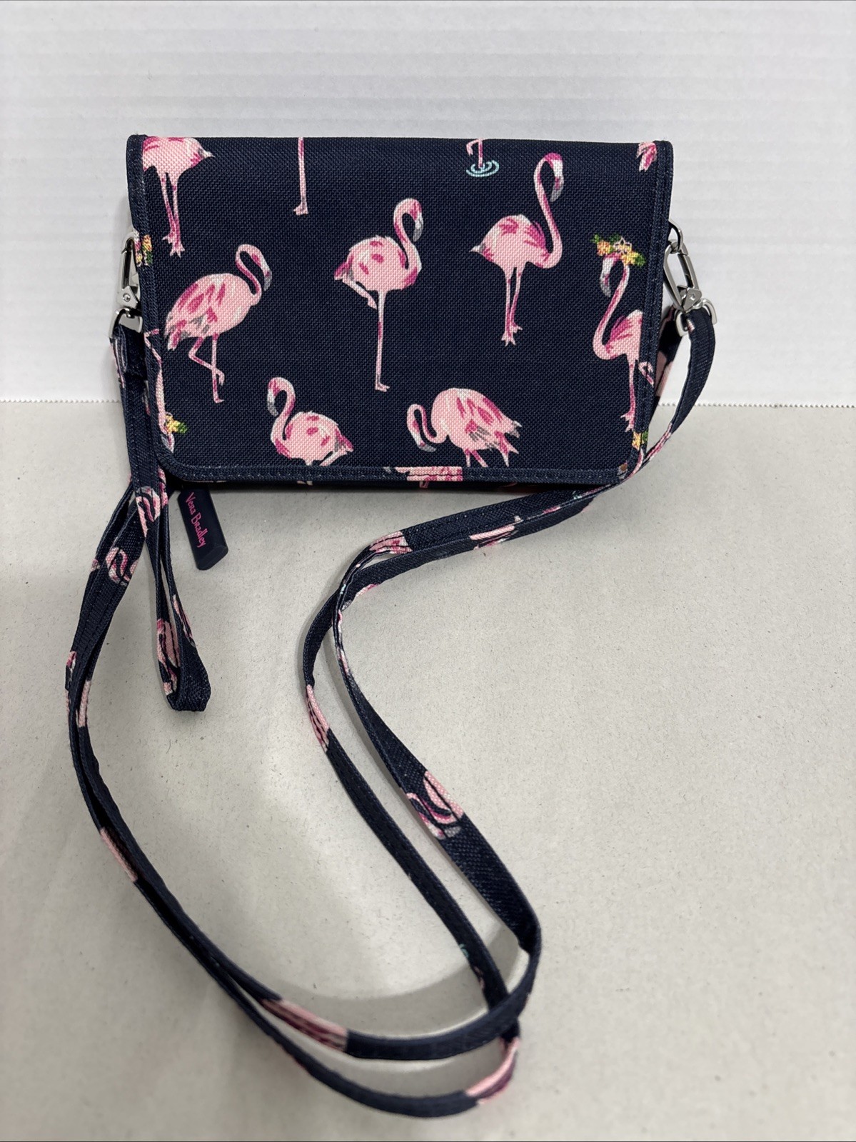 Vera Bradley FLAMINGO FIESTA 3-in-1 Crossbody Bag Wallet Wristlet RFID