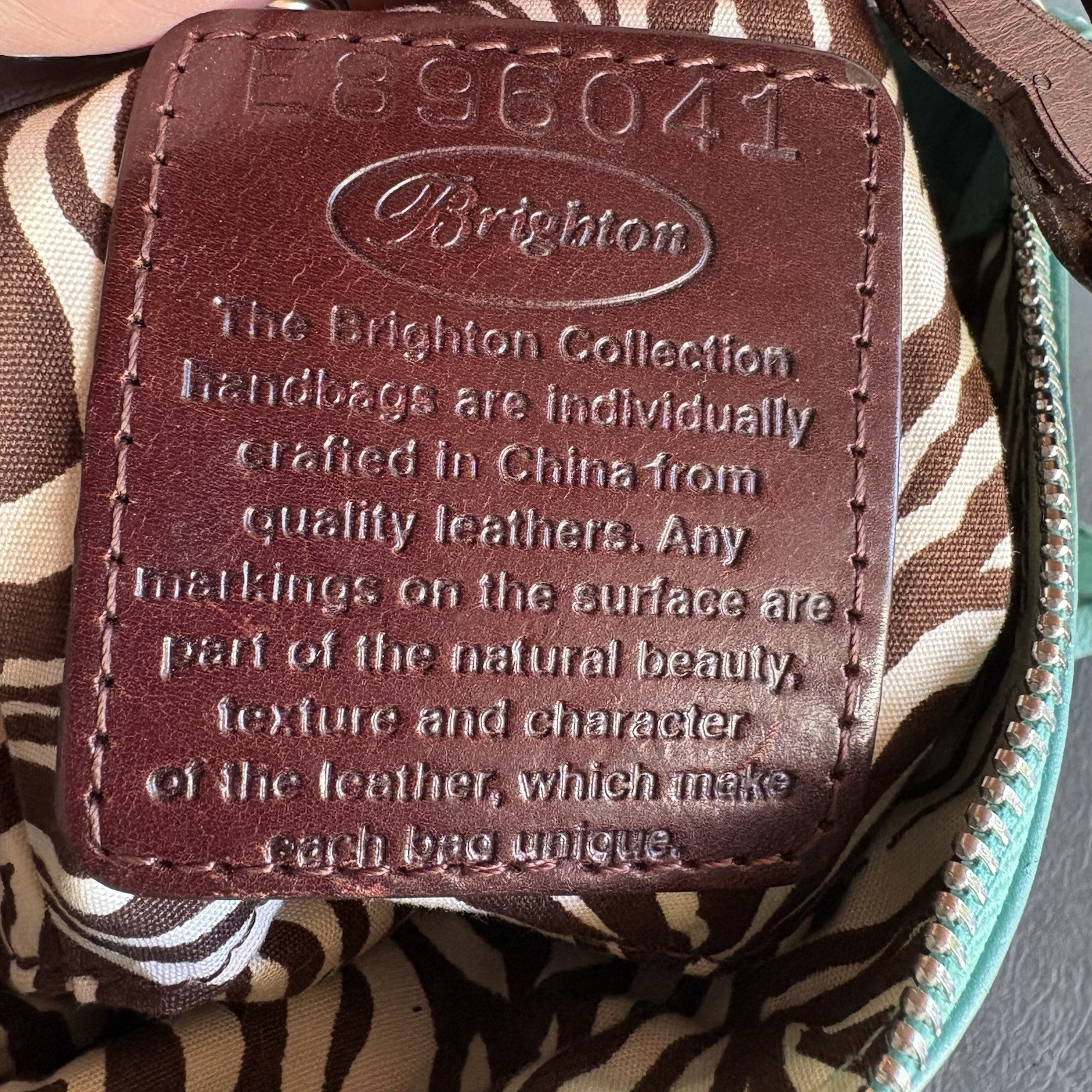 BRIGHTON KODA COLLECTION Teal LEATHER CROSSBODY MESSENGER BAG Heart L896041