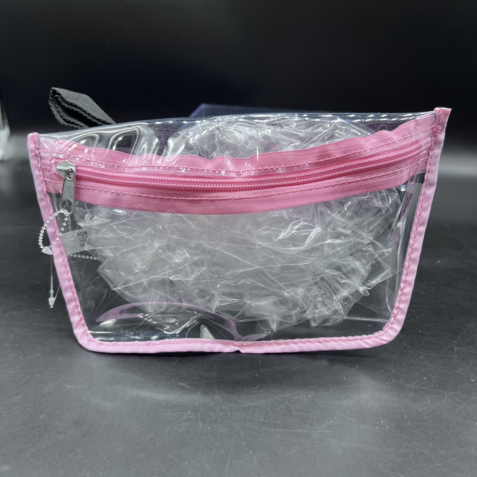 Conair Clear Pink Trim Fanny Pack Belt Bag Hip Sports Events Work Easy Inspect
