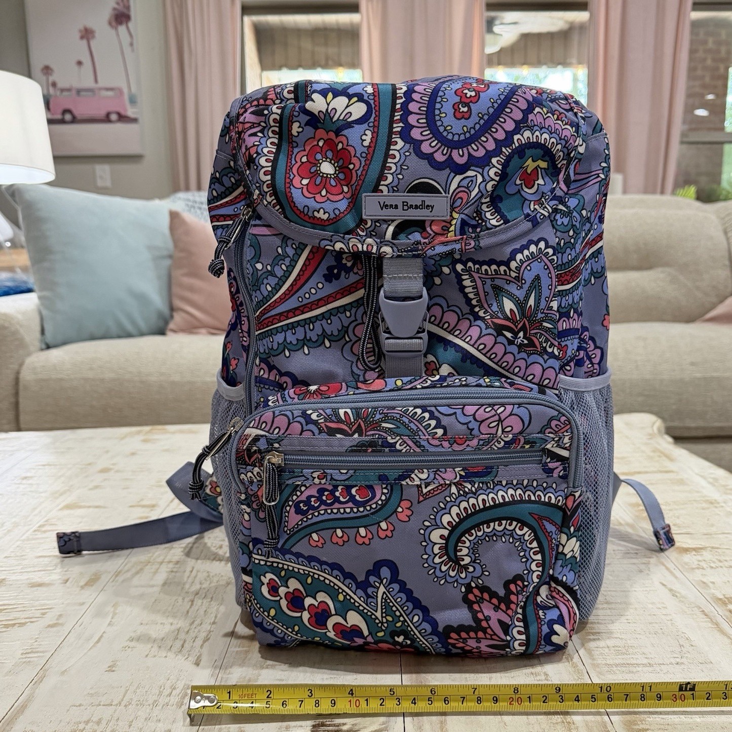 Vera Bradley Lighten Up Daytripper Backpack in Makani Paisley
