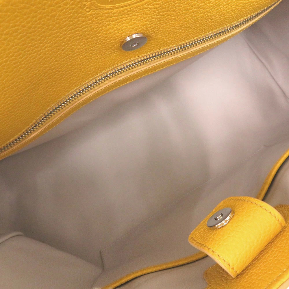 Tod’s Logo 2WAY Leather Yellow Women’s Bag #LTB1403