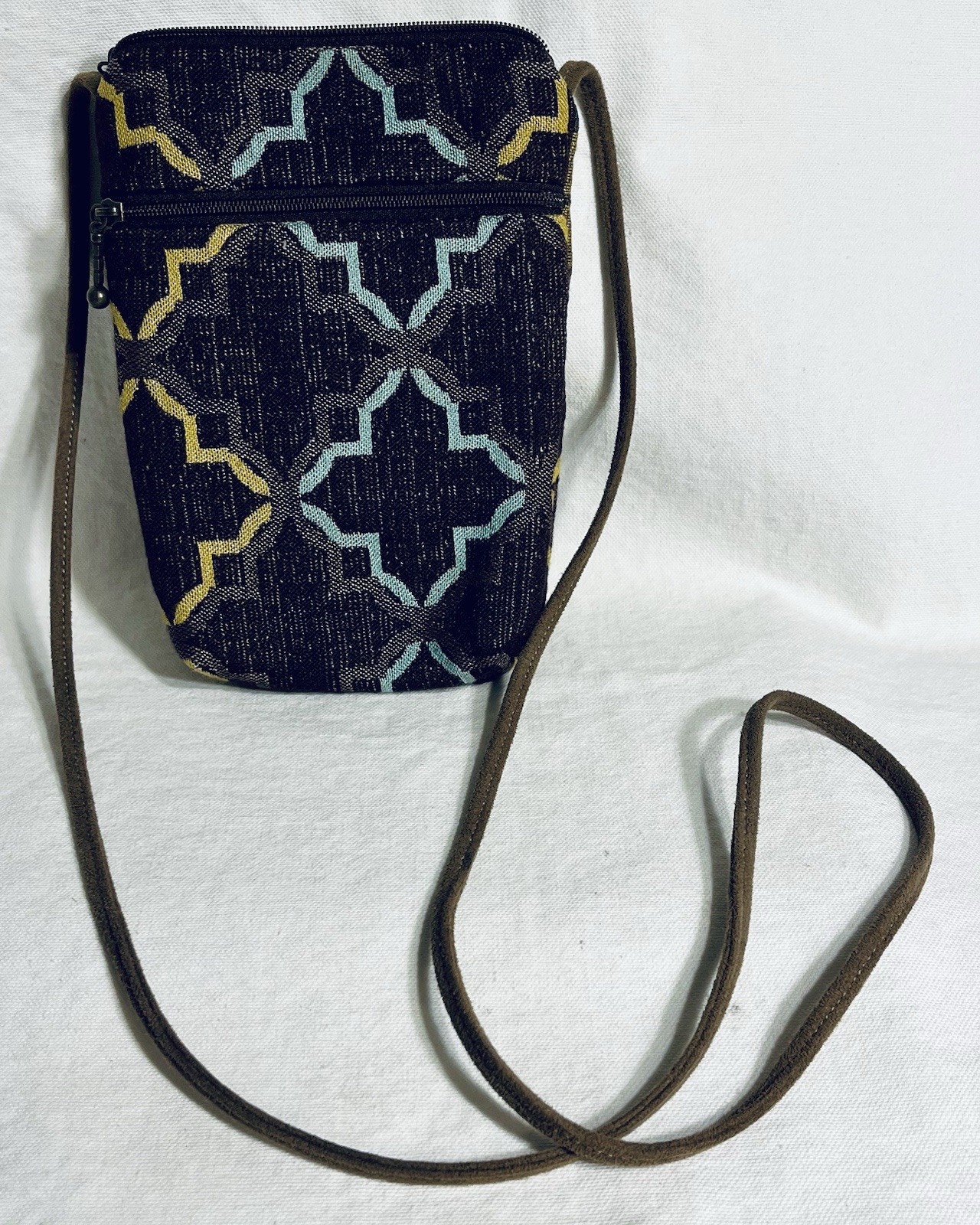 Maruca Small Crossbody Bag Purse Tapestry Textile Hand Crafted in Boulder CO USA